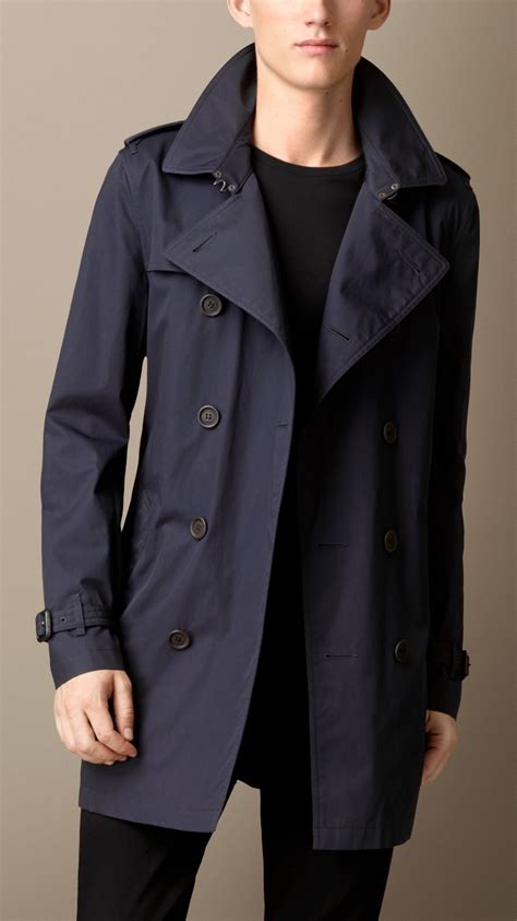 burberry blau lang trenchcoat|authentic burberry trench coats.